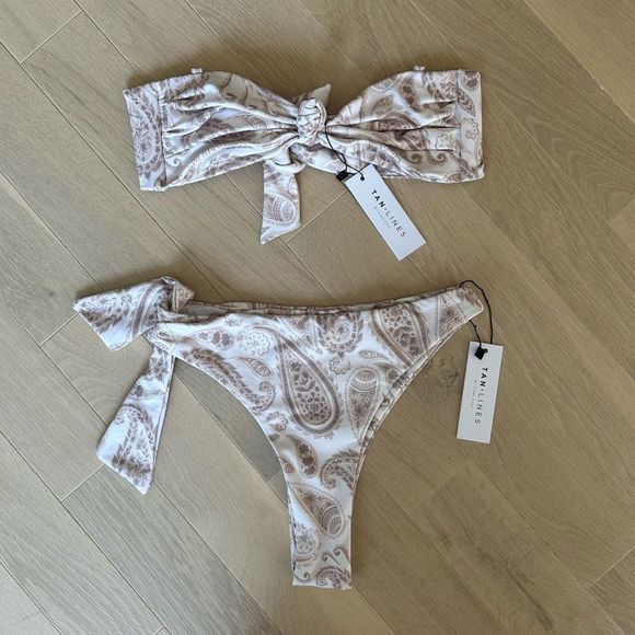 tan lines Other - tan lines by Sivan Ayla nwt paisley bikini - small